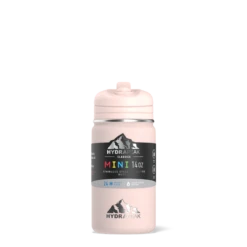 Mini 14oz Stainless Steel Kids Water Bottle With Straw Lid- Seashell -Best Cup Shop frontsleeveSeashell