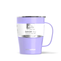 SAVOR 18oz Stainless Steel Insulated Travel Mug - Lilac -Best Cup Shop lilacsleeve ef50c08e 05f3 475c a573 d2bd358ba22d