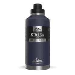 72oz Stainless Steel Insulated Water Bottle With Flexible Chug Lid- Navy -Best Cup Shop navy72ozsleeve