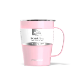 SAVOR 18oz Stainless Steel Insulated Travel Mug - Pink -Best Cup Shop pinksleeve 889adbb9 3aa3 40c2 9d65 ab0550ede89c