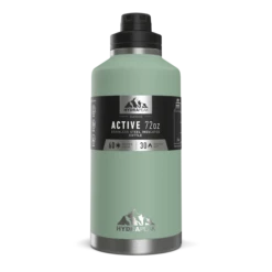 72oz Stainless Steel Insulated Water Bottle With Flexible Chug Lid- Sage -Best Cup Shop sage72ozsleeve