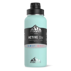 32oz Stainless Steel Insulated Water Bottle With Flexible Chug Lid - Aqua -Best Cup Shop sleeveaqua