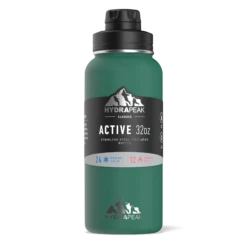 32oz Stainless Steel Insulated Water Bottle With Flexible Chug Lid- Forest Green -Best Cup Shop sleeveforest