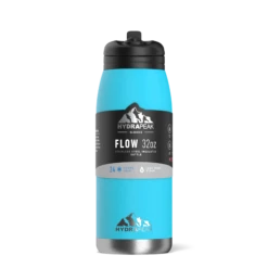 Flow 32oz Stainless Steel Insulated Water Bottle With Straw Lid Bottle- Ocean -Best Cup Shop sleeveocean