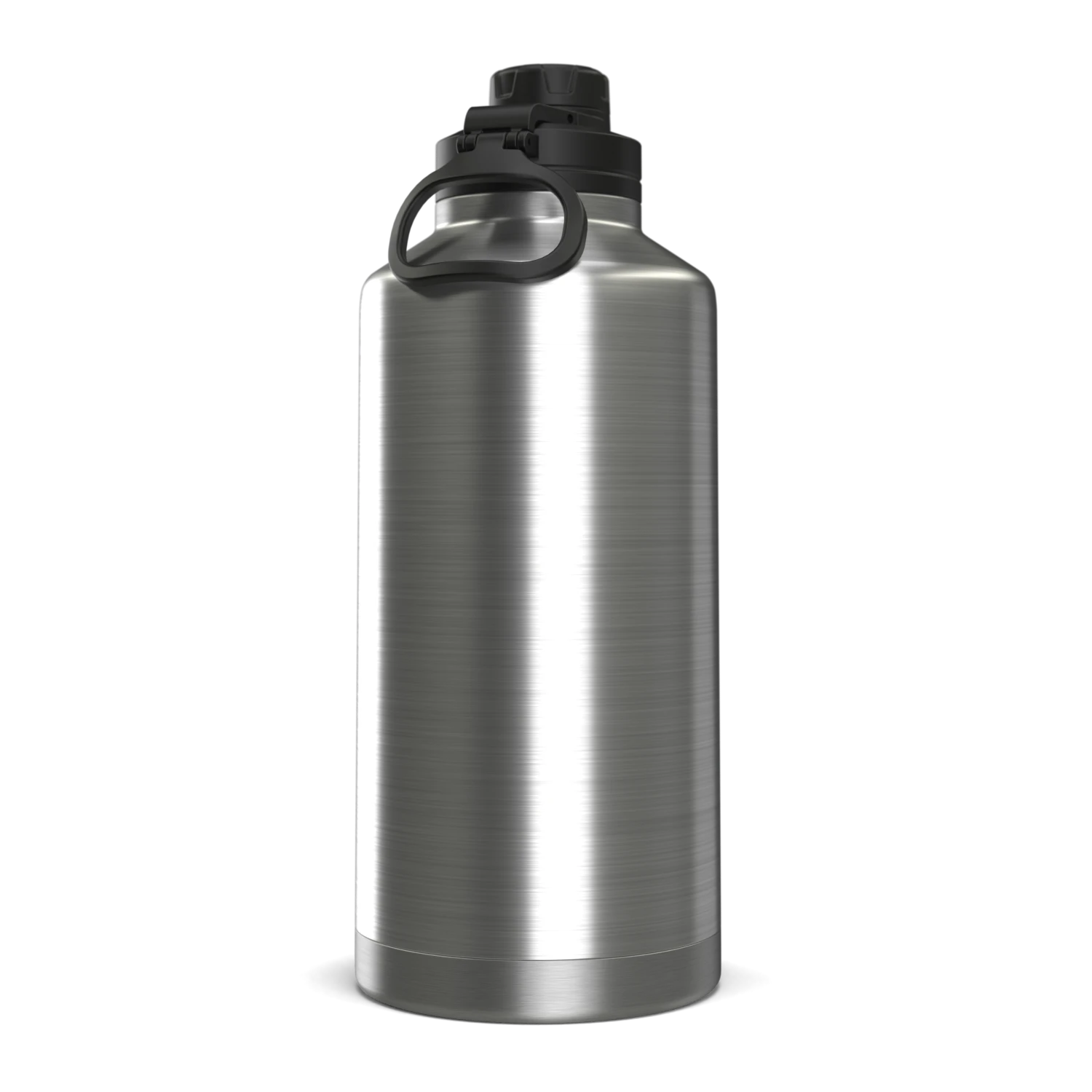 72oz Stainless Steel Insulated Water Bottle With Flexible Chug Lid- Stainless 72oz Stainless Steel Insulated Water Bottle With Flexible Chug Lid- Stainless -Best Cup Shop steel72ozback