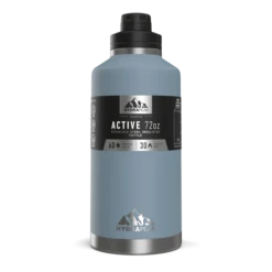 72oz Stainless Steel Insulated Water Bottle With Flexible Chug Lid- Storm -Best Cup Shop storm72ozsleeve